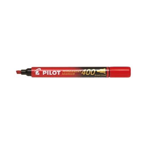 Photo de  Marqueur permanent - pointe biseautée 4 -  Pilot 400 - Rouge - Pilot