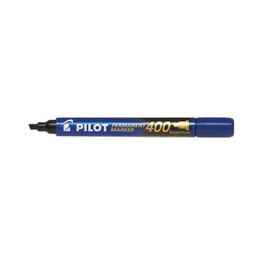 Photo de  Marqueur permanent - pointe biseautée 4 -  Pilot 401 - Bleu - Pilot