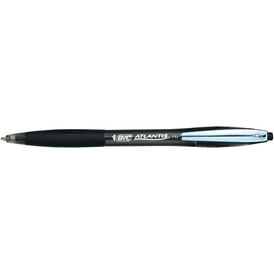 Photo de Stylo bille rétractable - Atlantis Soft - Noir - Bic