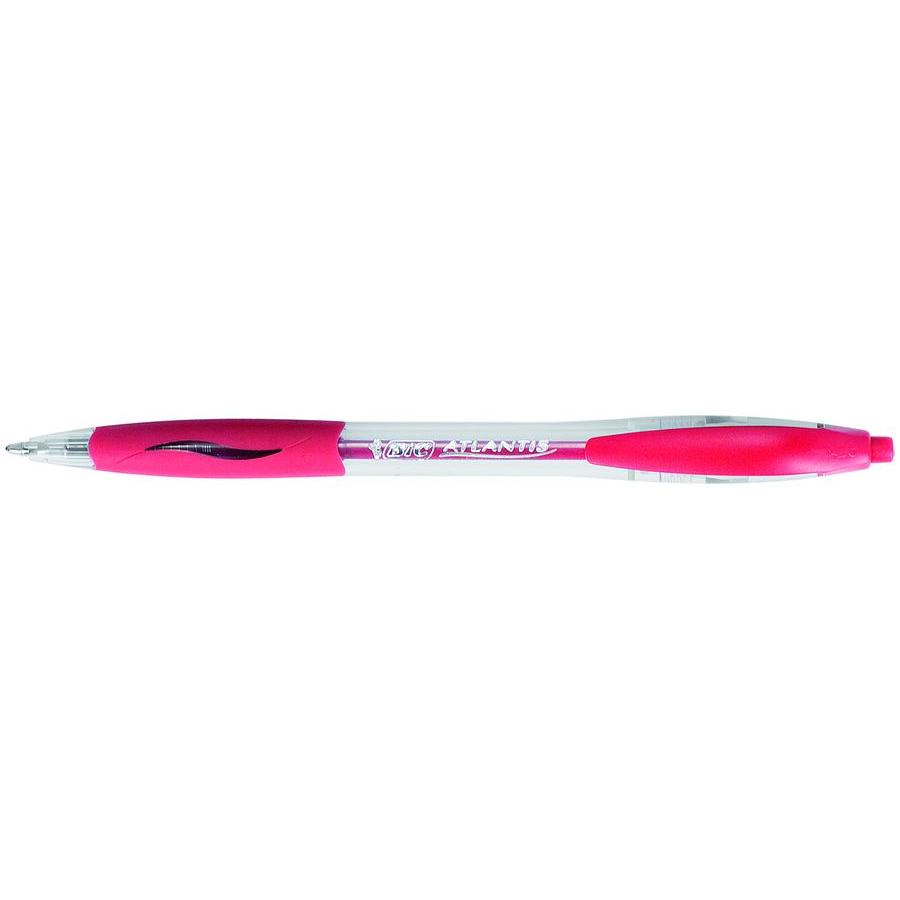 Photo de Stylo bille rétractable - Atlantis Classic - Rouge - Bic