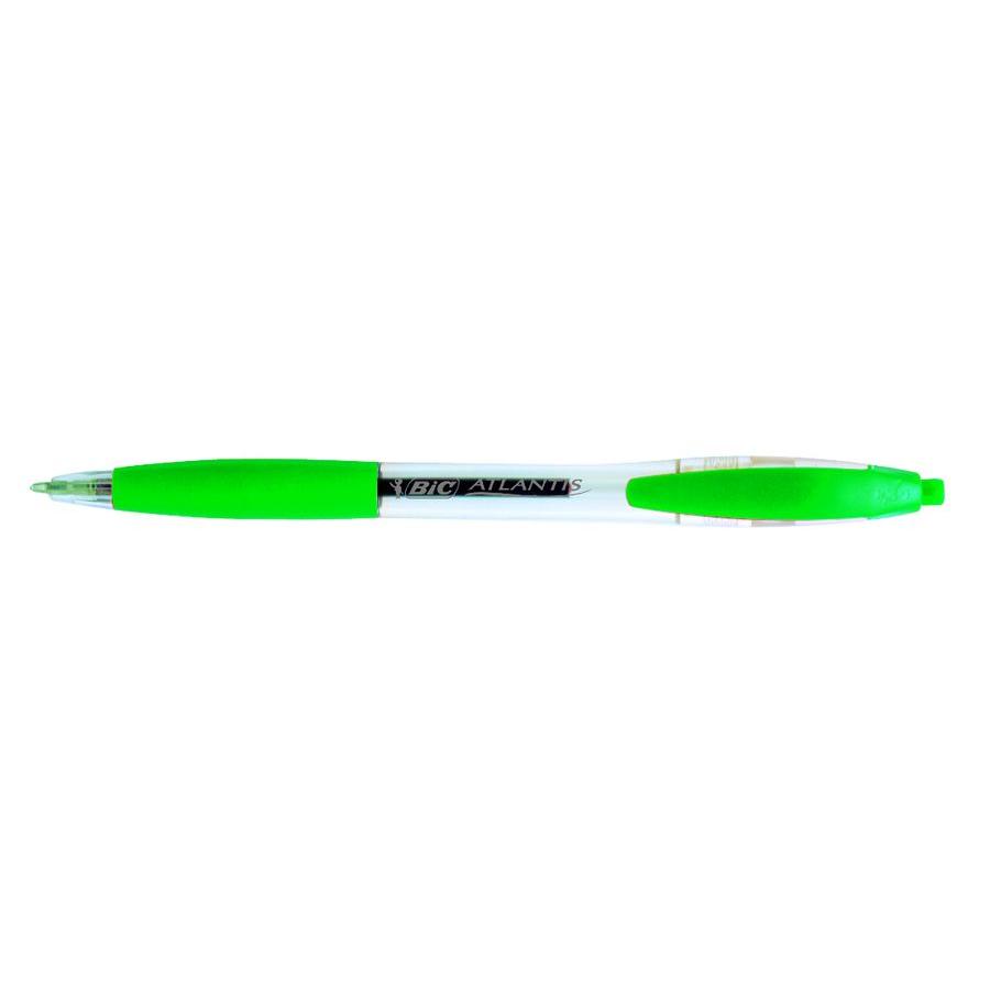 Photo de Stylo bille rétractable - Atlantis Classic - Vert - Bic