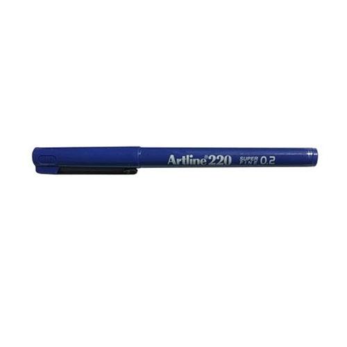 Photo de Feurtre indélébile - 0,2mm - Artline 220 - Bleu - Artline