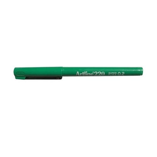 Photo de Feurtre indélébile - 0,2mm - Artline 220 - Vert - Artline