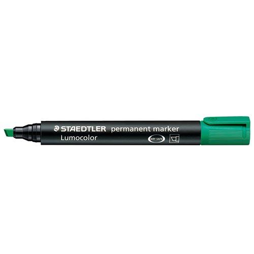 Photo de Marqueur - Pointe biseauté - 2/5mm - Lumocolor 350  - Vert - Staedtler