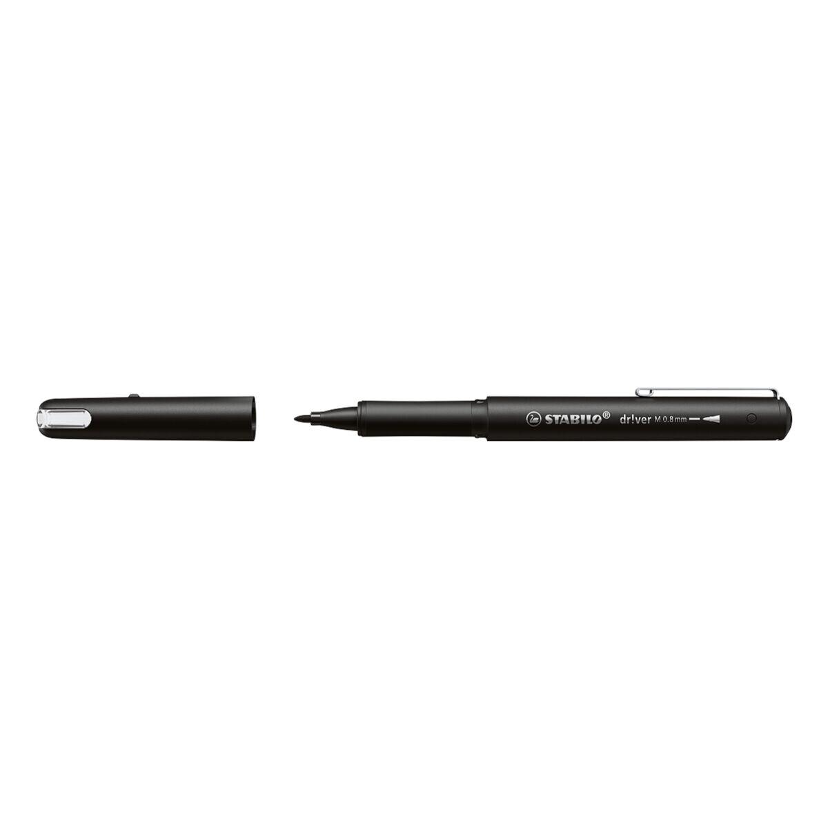 Photo de Feutre fineliner Driver 0.8mm - noir - Stabilo