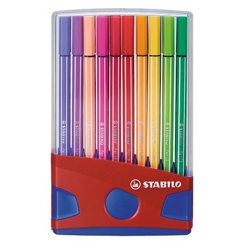 Photo de Feutre Pen 68 Color - Etui de 20 - Multicolore - Stabilo