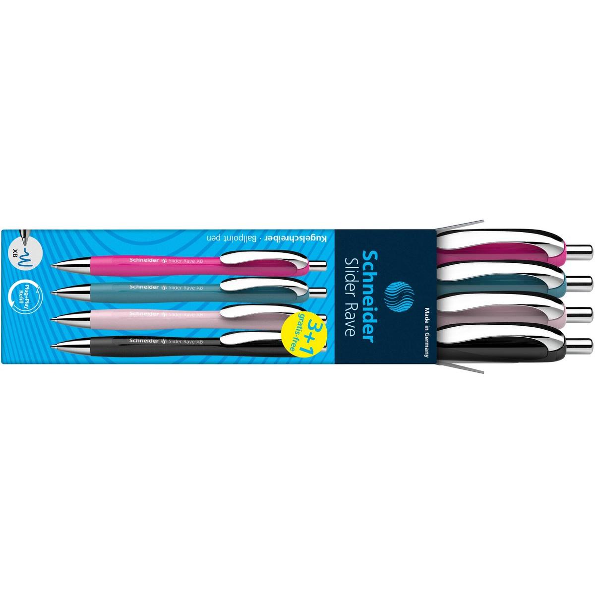 Foto van 3+1 stylo bille Rave Schneider Colour - S-132564
