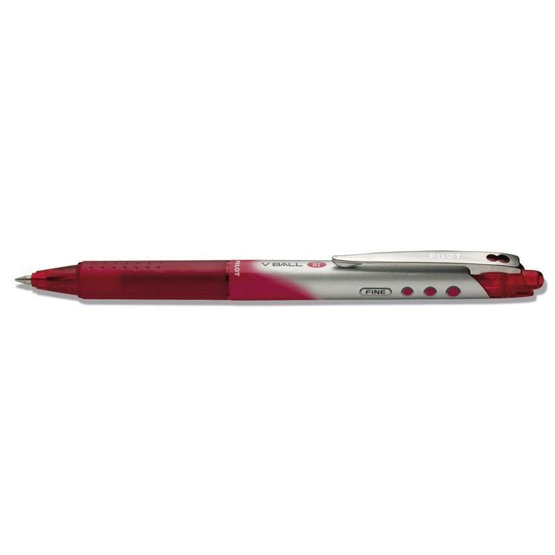 Photo de Roller - V Ball Grip - Rétractable - 0,5mm - Pilot - Rouge - Pilot