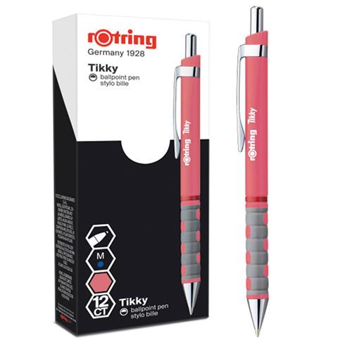 Photo de Stylo-bille Tikky Rotring corps - Rose - Rotring