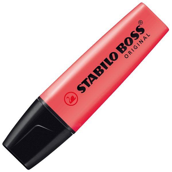 Photo de Surligneur fluo - Stabilo Boss - Rouge - Stabilo