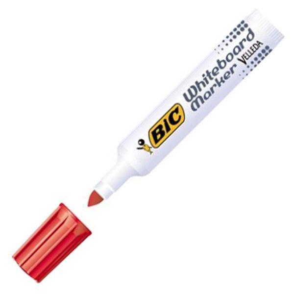 Photo de Marqueur tableau blanc - Ogive - Velleda 11 - Rouge - Bic