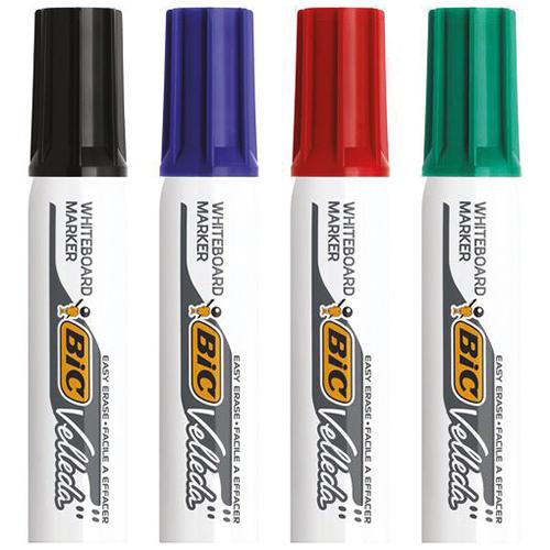 Photo de Marqueur tableau blanc - pack - Velleda 41 - Multicolore - Bic