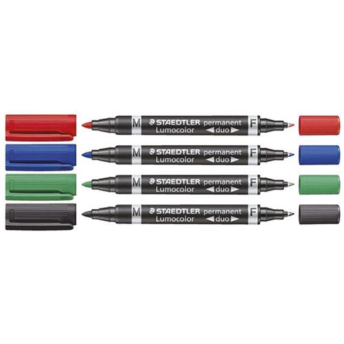 Photo de Marqueur - pack - Lumocolor Duo - Multicolore - Staedtler