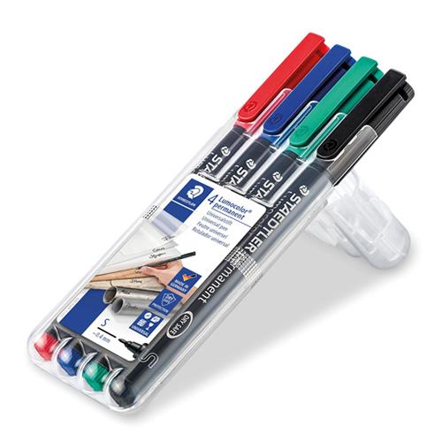 Photo de Marqueur - 0,4mm - pack -  Lumocolor 313 - Multicolore - Staedtler