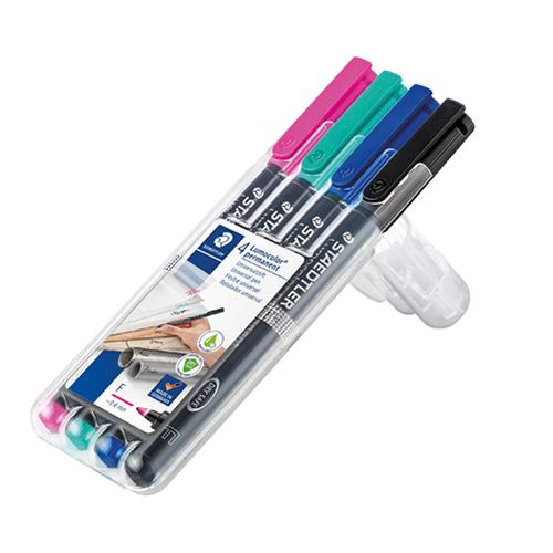 Photo de Lumocolor - 0.6mm - pochette de 4 - Multicolore - Staedtler