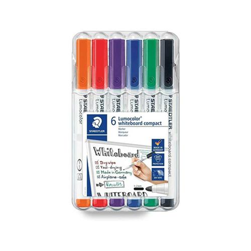 Photo de Marqueurs tableau blanc - Etui de 6 - Multicolore - Staedtler