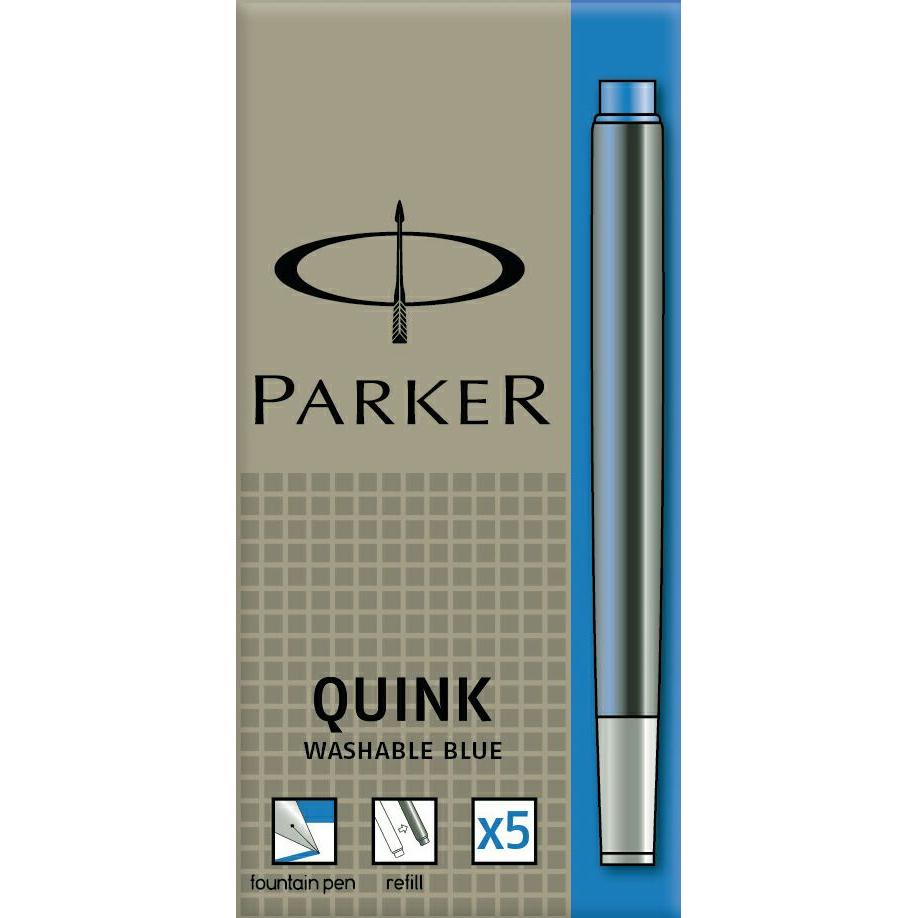 Photo de Cartouche pour stylo-plume - Parker (5) - Bleu - Parker