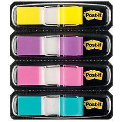 Photo de Etui de 4 x 35 Post-it index 12mm standard  - Multicolore - Post-it