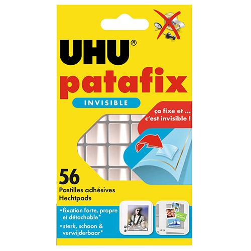 Photo de Pastille adhésivesréutilisable Patafix -lot de 56 - Blanc - UHU