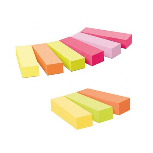 Foto van Waardeverpakking 6+3 Post-it index 15x50mm assorti 9x100 - Veelkleurig - Post-it