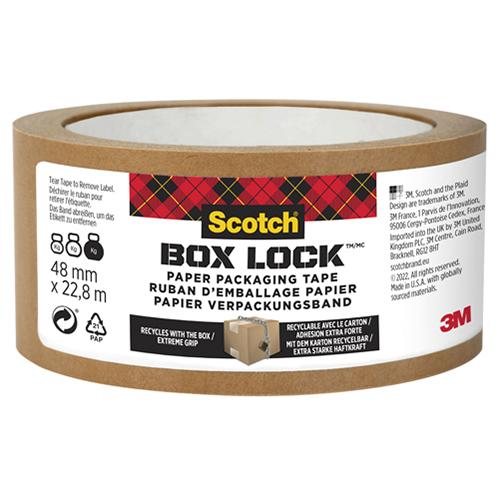 Photo de Scotch Box Lock ruban papier 48x22.8m - Brun - Scotch