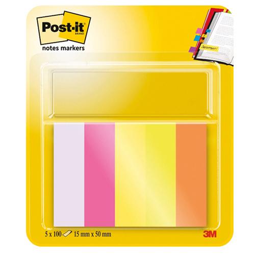 Photo de Post-it index papier 15mm - 15x50mm - Post-it