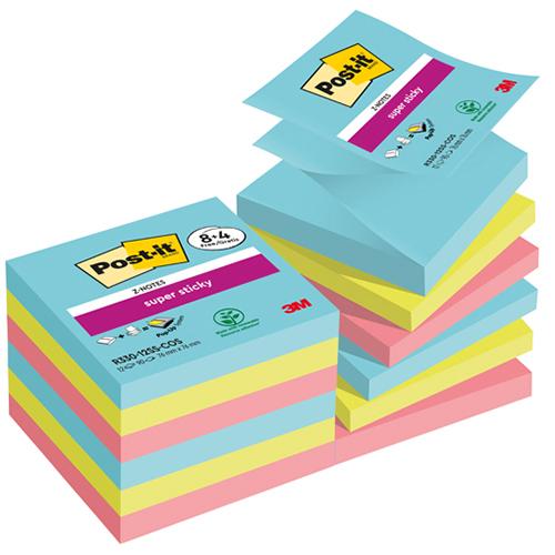 Photo de 8+4 Post-it Z-Notes SS Carnival76x76  8+3