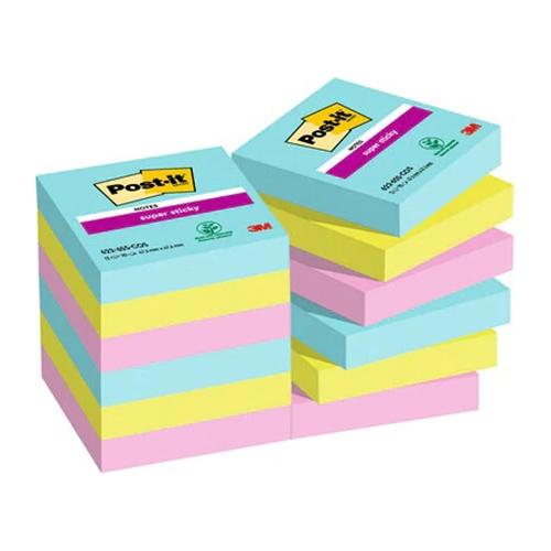 Photo de Post-it Sticky Cosmic - 47.6x47.6 (lot12) - Multicolore - Post-it