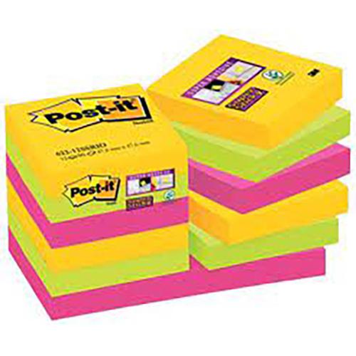 Photo de Post-it  Sticky Carnival - 47.6x47.6 (lot12) - Multicolore - Post-it