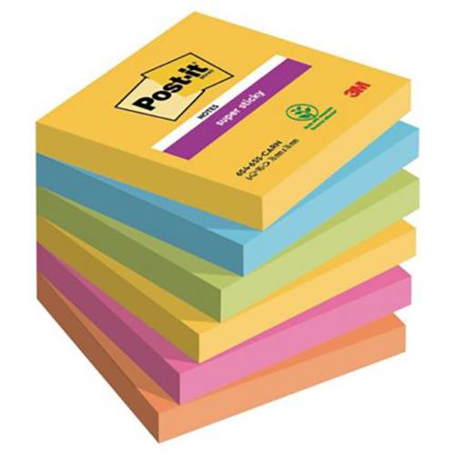 Photo de Post-it  Sticky Carnival - 76x76 (lot6) - Multicolore - Post-it