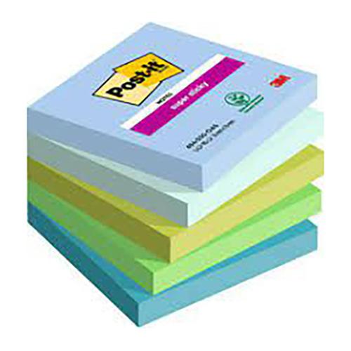 Photo de Post-it  Sticky Oasis - 76x76 (lot5) - Multicolore - Post-it