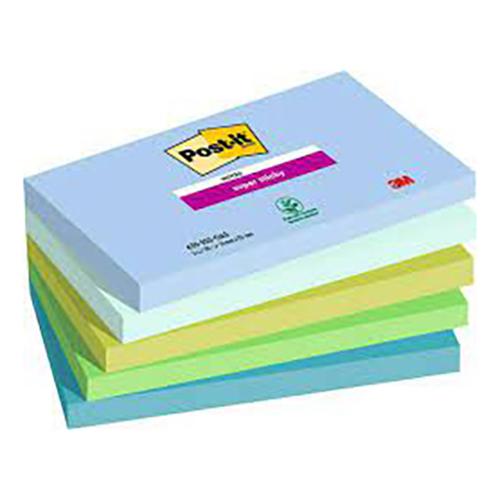 Photo de Post-it  Sticky Oasis - 127x76 (lot5) - Multicolore - Post-it