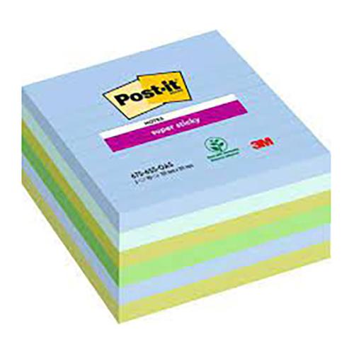 Photo de Post-it  Sticky Oasis - 101x101 ligné  (lot6) - Multicolore - Post-it