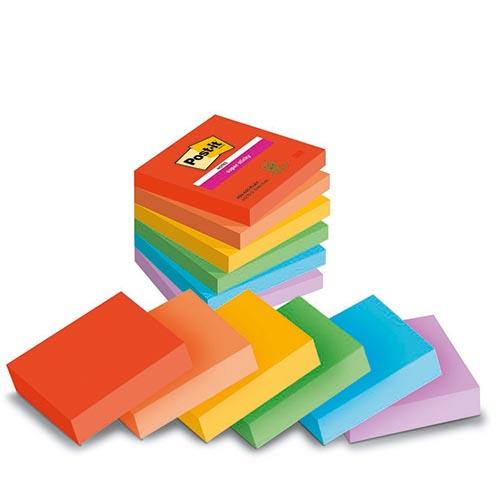 Photo de Post-it  Sticky Playful 76x76 (lot6) - Multicolore - Post-it