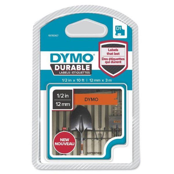 Photo de Ruban Dymo Durable - 12 mm x 3 m - noir sur orange - Multicolore - Dymo