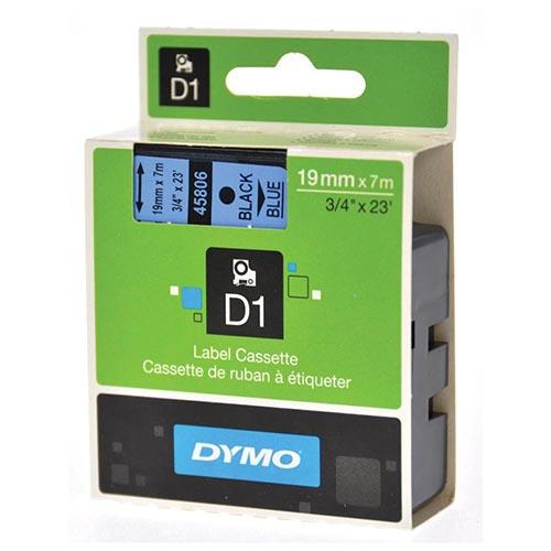 Photo de Ruban Dymo 19 mm x 7 m - noir sur bleu - Multicolore - Dymo