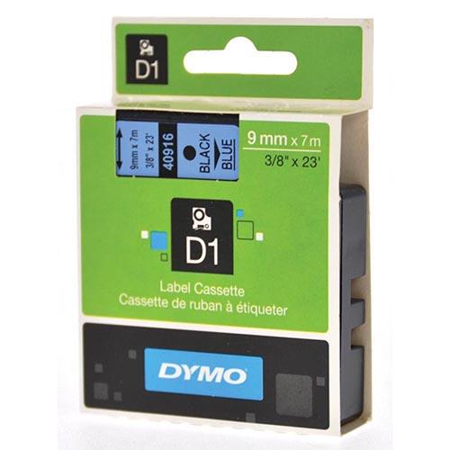 Photo de Ruban Dymo - 9 mm x 7 m - noir sur bleu - Multicolore - Dymo