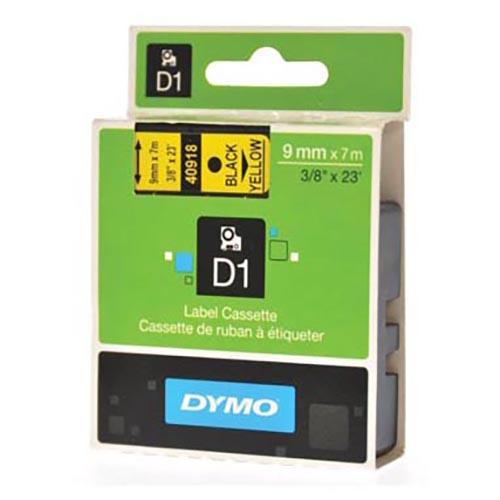 Photo de Ruban Dymo - 9 mm x 7 m - noir sur jaune - Multicolore - Dymo