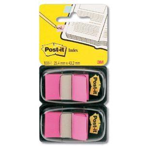 Photo de Post-it index standard 25 mm - Rose - Post-it