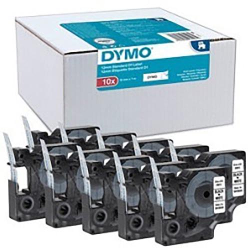 Photo de Ruban Dymo - 12mm x 7m - Noir sur blanc - Multicolore - Dymo