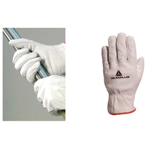 Photo de Gants cuir gris pour manutention générale - taille 9 - Gris - Deltaplus