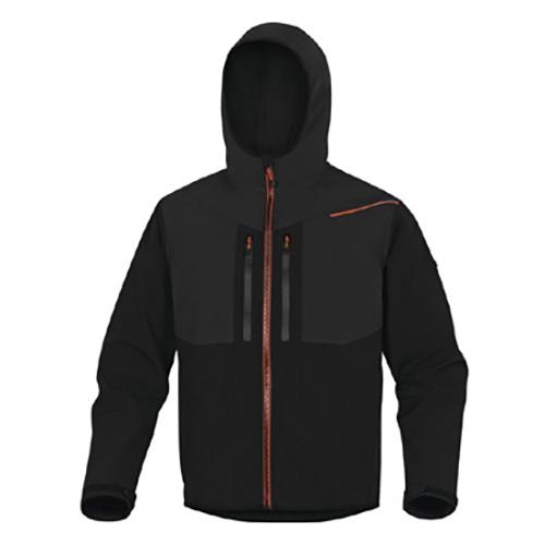 Photo de Veste pollaire HORTEN2 - noir/orange - taille S - Orange - Deltaplus