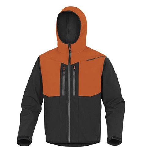 Foto van HORTEN2 fleecejack - zwart/oranje - maat XXL - Oranje - Deltaplus