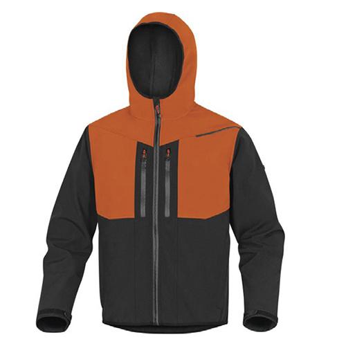 Foto van HORTEN2 fleecejack - zwart/oranje - maat 3XL - Oranje - Deltaplus