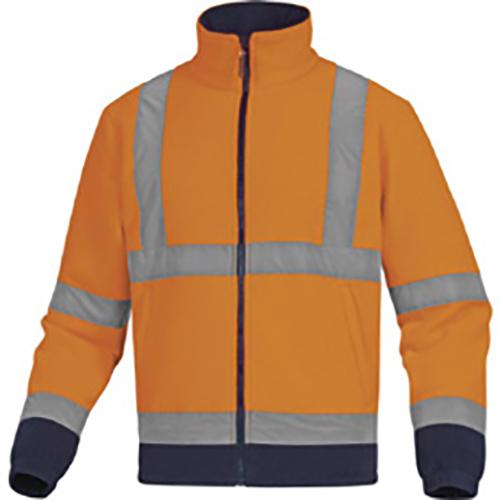 Photo de Veste haute visibilité outdoor jaune fluo/bleu Zénith - S - Jaune - Deltaplus