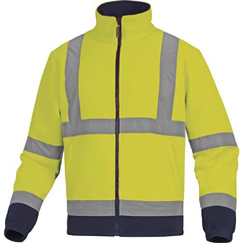 Photo de Veste haute visibilité outdoor jaune fluo/bleu Zénith - L - Jaune - Deltaplus