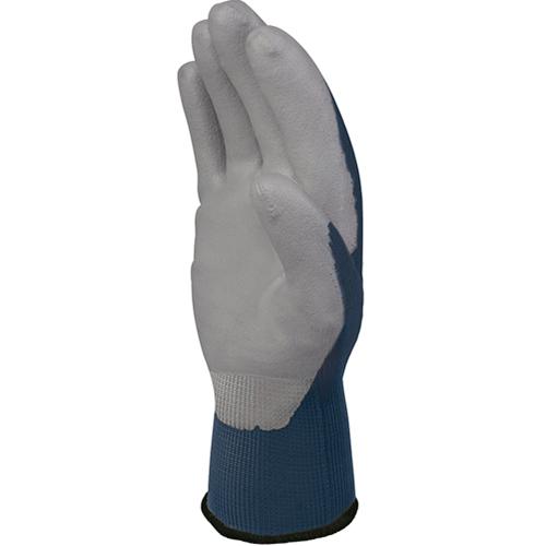 Photo de Gant tricot polyester recyclé 59% paume PU - taille 6 - Bleu - Deltaplus