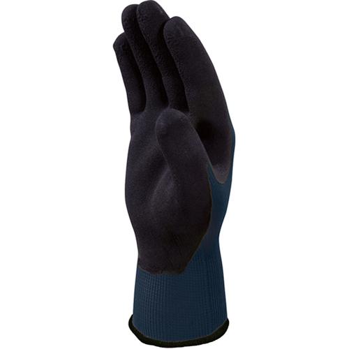 Photo de Gant tricot polyester recyclé 52% paume mousse - taille 10 - Bleu - Deltaplus