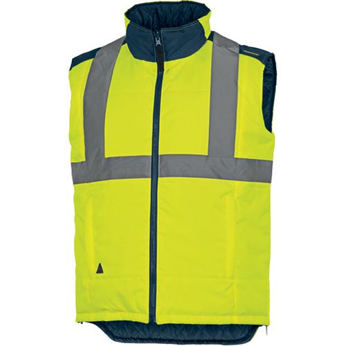 Foto van Fidji HV omkeerbaar warm vest met hoge zichtbaarheid - XL - geel - Deltaplus