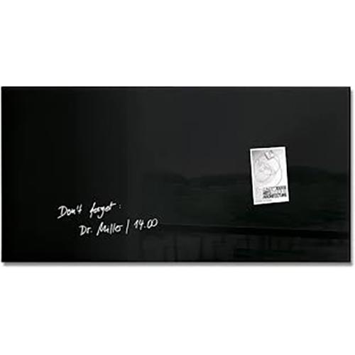 Photo de Tableau magnétique verre Sigel - 910x460x15mm - Noir - Sigel